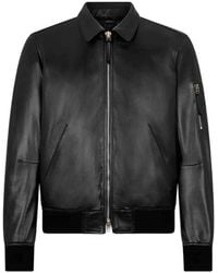 Tom Ford - Leather Bomber Jacket - Lyst