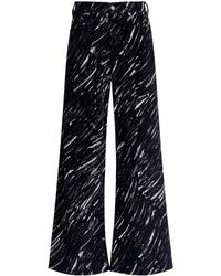 Marni - Wide-Leg Trousers With Graphic Print - Lyst