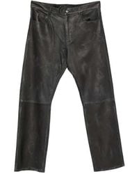 Haikure - Blake Leather Trousers With Panel Detailing - Lyst