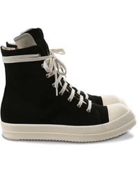 Rick Owens - Denim Low Top Sneakers - Lyst