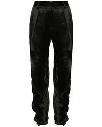 Y. Project - Satin Trousers With Stitching - Lyst