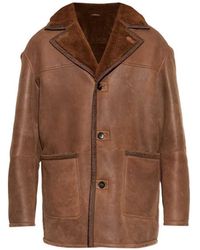 Etro - Paisley-Print Coat With Shearling Lining - Lyst