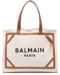 Balmain - B-Army Tote Bag With Print - Lyst