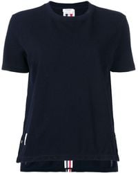 Thom Browne - T-Shirt With Rwb Detail - Lyst