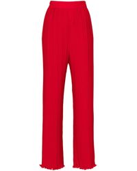 Lanvin - Straight Trousers With Pleats - Lyst