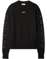 Off-White c/o Virgil Abloh - Stitch Arrows Diags Knit Sweater - Lyst
