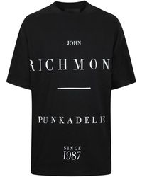 John Richmond - T-Shirt With Central Logo For - Lyst