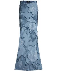 Etro - Long Jacquard Floral Skirt - Lyst