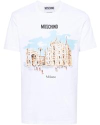 Moschino - T-Shirt With Graphic Print - Lyst