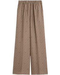 Max Mara - Printed Silk Pants - Lyst