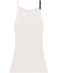 Courreges - Ribbed Dress With Buckle - Lyst