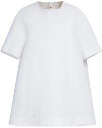 Marni - Short-Sleeve Cotton Minidress - Lyst