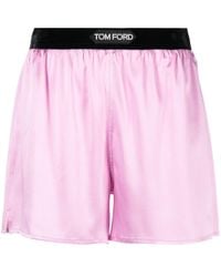 Tom Ford - Shorts Con Vita Elasticizzata - Lyst