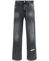 PDF - Jeans With Graphic Patches - Lyst