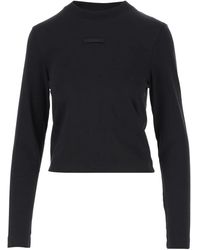 Jacquemus - Top The Gros Grain Con Logo - Lyst
