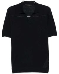 Montecore - V-Neck Knit T-Shirt - Lyst