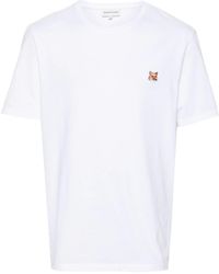 Maison Kitsuné - T-Shirt Con Stampa Fox - Lyst