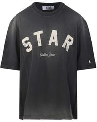 Golden Goose - Star T-Shirt – Relaxed Fit, Cotton Jersey, Washed Finish - Lyst