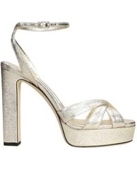 Jimmy Choo - Kove 120 Block-Heel Sandals - Lyst