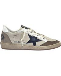 Golden Goose - Ballstar Nappa Upper Suede Toe, Nubuck, Spur Leather, Sta - Lyst