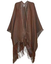 Brunello Cucinelli - Fringed Poncho - Lyst