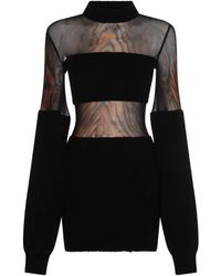 Jean Paul Gaultier - Abito Corto Con Stampa-Donna - Lyst