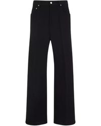 Rick Owens - Geth Straight-fit Wide-leg Denim Pants - Lyst