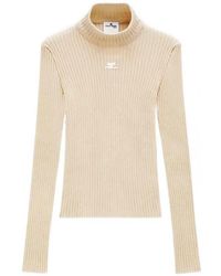 Courreges - Ribbed Knit Sweater – Re-Edition - Lyst