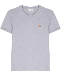Maison Kitsuné - T-Shirt Con Stampa - Lyst