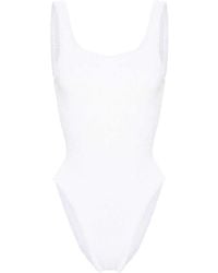 Hunza G - Square-Neck Swimsuit - Lyst