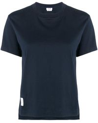 Thom Browne - Logo-Patch Short-Sleeve T-Shirt - Lyst