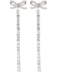 Self-Portrait - Bow Drop Earrings - Lyst