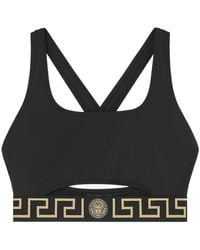 Versace - Greca Bikini Top - Lyst