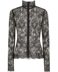 Dolce & Gabbana - Dolce & Gabbana Chantilly Lace Top - Lyst