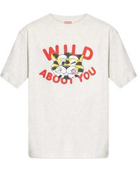 KENZO - Wild Tiger Print T-Shirt - Lyst