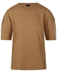 FEDERICA TOSI - Desert Cotton T-Shirt - Lyst
