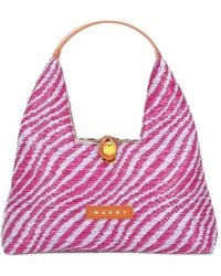 Marni - Borsa Tote Trapeze Con Logo - Lyst