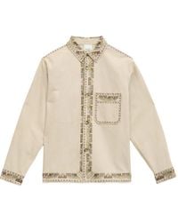 Isabel Marant - Boxy Button-Down Jacket With Intricate Embroidery - Lyst