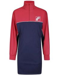 MM6 by Maison Margiela - Logo-Print Mini Dress - Lyst
