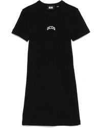 Gcds - Short Dress With Embroidery - Lyst