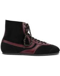 Dries Van Noten - Suede High-Top Sneakers - Lyst