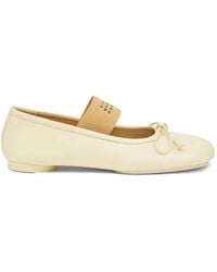 MM6 by Maison Margiela - Anatomic Ballet Flats With Numerical Graphic - Lyst