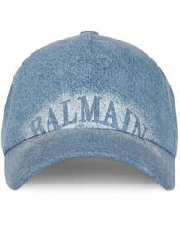 Balmain - Printed Baseball Cap - Lyst