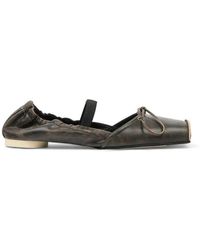 MM6 by Maison Margiela - Square-Toe Ballerinas - Lyst