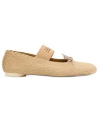 MM6 by Maison Margiela - Anatomical Round-Toe Ballet Flats - Lyst