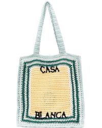 Casablancabrand - Crochet Tennis Tote Bag - Lyst