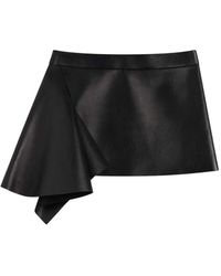 Givenchy - Leather Mini Skirt - Lyst