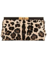 Dolce & Gabbana - Marlene Leopard Print Goatskin Shoulder Bag - Lyst