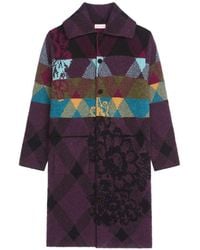 Dries Van Noten - Patchwork Wool Cardigan - Lyst