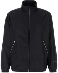 Jil Sander - Zip-Up Jacket With Logo Print - Lyst